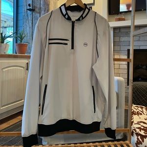 Travis Mathew Gray and Black Lightweight Jacket